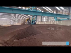 Loại Trough Throwing Nhà máy sản xuất phân bón Hydraulic Lifting 50m/H