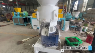 Máy ép viên khuôn phẳng để sản xuất phân bón hữu cơ với công suất 1-4 tấn mỗi giờ