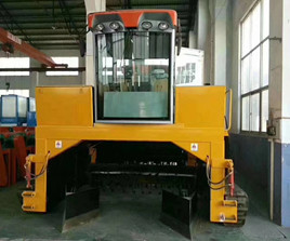 Dây chuyền sản xuất phân bón hữu cơ 50 T/H Compost Windrow Turner cho phân động vật
