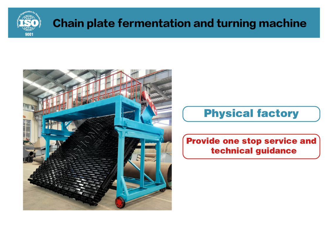 Trough Type Throwing Fertilizer Production Plant Hydraulic Lifting 50m/H
