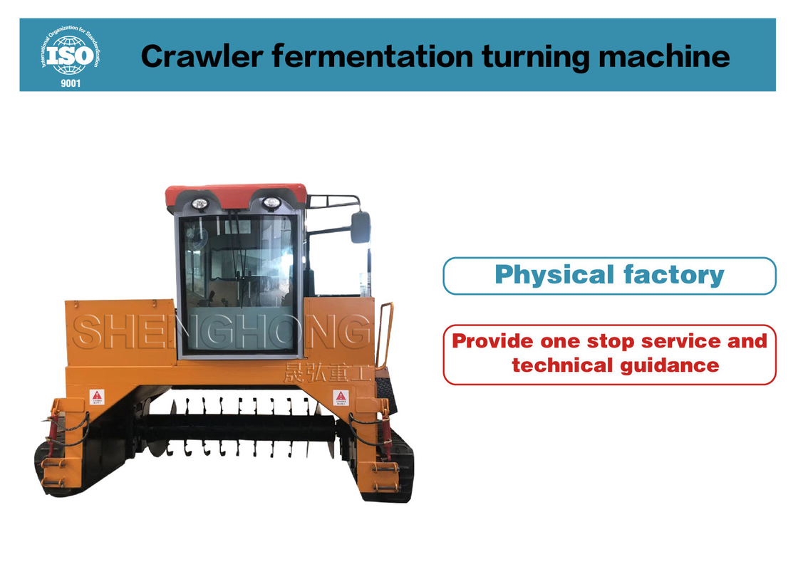 Trough Type Throwing Fertilizer Production Plant Hydraulic Lifting 50m/H