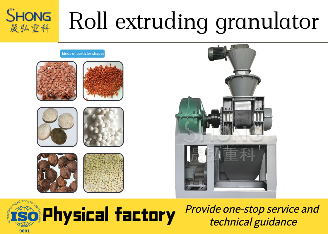 Tùy chỉnh 186 * 300mm Roller Size Roller Press Granulator cho sản xuất phân bón của bạn