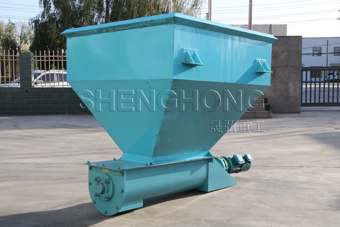 Sản xuất phân bón hữu cơ dây chuyền cho ăn tự động cho ăn đều Capacity 1-20t / h Màu xanh