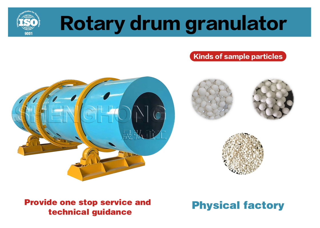 2-4mm Granules Diameter Composite Fertilizer Granulator với hàm lượng ẩm ≤ 5% và bằng thép không gỉ