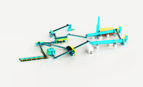 Đường dây sản xuất phân bón hợp chất NPK tiên tiến Hệ thống phân hạt hiệu quả cao cho 5-30 TPH Capacity