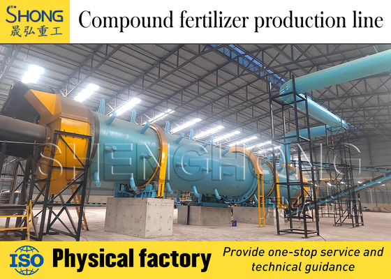 Dòng sản xuất phân bón hợp chất hữu cơ với công suất 1-100 tấn mỗi giờ và kích thước hạt 2-30mm cho hàm lượng chất dinh dưỡng cao