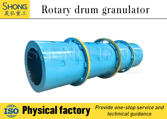 High Capacity Drum Granulator for Round Ball Shape Fertilizer with High Efficiency