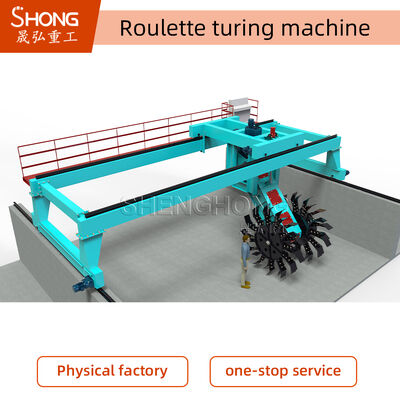 Loại bánh xe công nghiệp compost Turner cho chất thải hữu cơ quy mô lớn