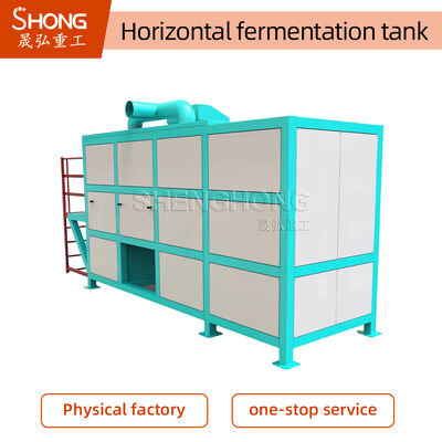 Thùng lên men phân bón hữu cơ bằng thép cacbon với công suất 18-24kw và chứng nhận ISO SGS BV cho dây chuyền sản xuất phân bón