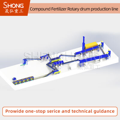 100,000 tấn/năm Đường dây sản xuất NPK Rotary Drum Granulator với hàm lượng chất dinh dưỡng 20-48% và năng lượng tùy chỉnh