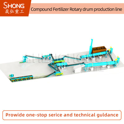 Tăng hiệu quả tiêu thụ năng lượng thấp hoạt động ổn định dây chuyền sản xuất phân bón hỗn hợp cho NPK Granulation