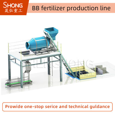 Tiết kiệm năng lượng và vận hành dễ dàng Đường dây sản xuất phân bón BB với công suất tùy chỉnh cho nhà máy phân bón hỗn hợp hàng loạt