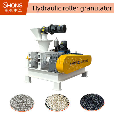 Granulator cuộn thủy lực Granulator phân bón hỗn hợp cuộn hai với 2-3 tấn mỗi giờ