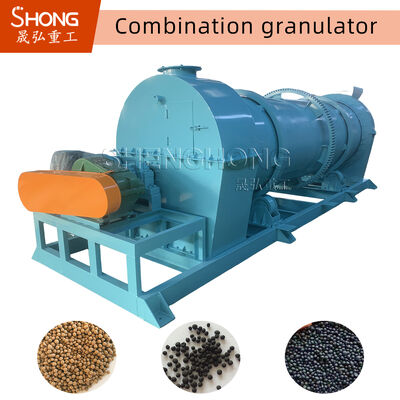 Rotary trống xoay răng phân bón hữu cơ Granulator 3-5ton / giờ