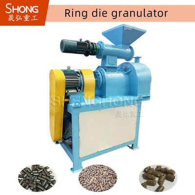 Granules cuối cùng Kích thước 3-10 mm Granulator phân bón hữu cơ Với công suất sản xuất 4-6t / h