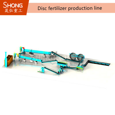 Đường dây sản xuất phân bón hữu cơ tự động đầy đủ 10t / h với tỷ lệ phân hạt > 98% để sản xuất phân bón phân bón hiệu quả