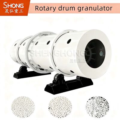 Năng lượng cao 8-15T / H Carbon Steel Drum Granulator với tốc độ 11,5r / min cho Granulation phân bón