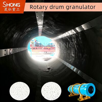 High Granulation Rate Rotary Drum Granulator with Compact Footprint for 1-10mm Manure Pellet Machine