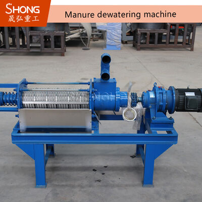 Máy khử nước phân bón thép carbon với công suất 3t / h và sức mạnh 7kw cho các trang trại gia cầm