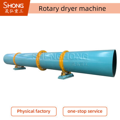 Máy sấy trống xoay có công suất cao 1-50t / h để xử lý sấy bùn bằng thép carbon / thép không gỉ