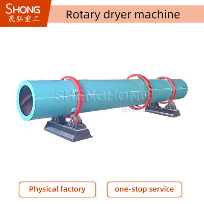 Máy sấy trống quay với công suất sản xuất 1-50 tấn/giờ, vật liệu thép carbon/thép không gỉ và độ nghiêng 2-5 độ