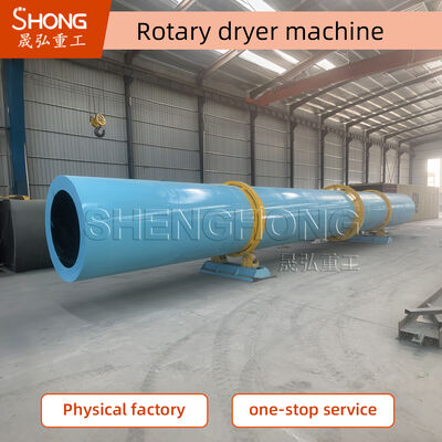 2-5 Độ nghiêng 50-600 ° C Máy sấy trống quay với cấu trúc thép cacbon để làm khô bùn hiệu quả