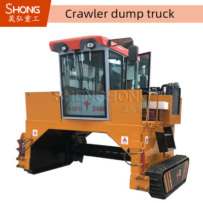 2600mm Phạm vi làm việc Máy xay bùn chạy dầu diesel với 1000-1200mm Độ cao lật máy lật