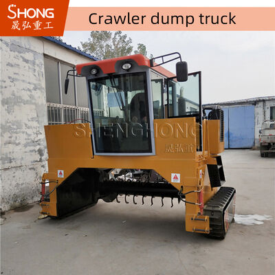 Máy biến phân bón tự động loại Crawler với nâng thủy lực và động cơ diesel thương hiệu