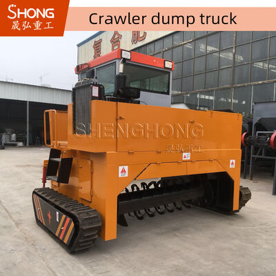 Carbon Steel Crawler Type Compost Turner cho sản xuất phân bón hữu cơ