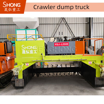 Máy bùn phân bón bằng thép cacbon tự lái cho phân bón hữu cơ với công suất 400-500 m3/h