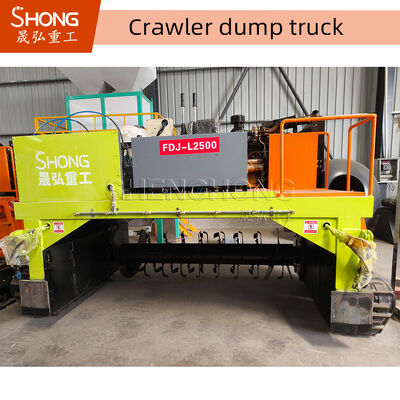 50 T / H Capacity Self-Propelled Compost Windrow Turner For Animal Dung Organic Fertilizer Production Line Sản xuất phân bón hữu cơ cho động vật