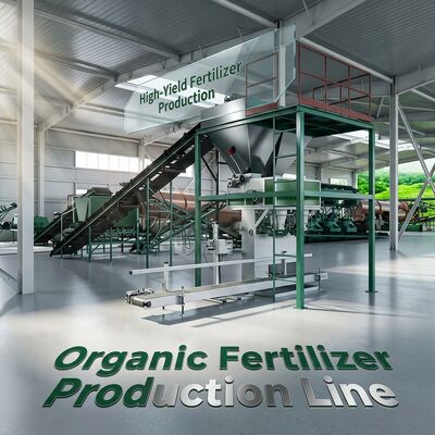 Dòng sản xuất phân bón hữu cơ Máy tạo phân bón cho 1-20 nghìn tấn mỗi năm với độ ẩm dưới 10% sử dụng phân gà