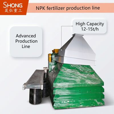Đường dây sản xuất phân bón NPK với Granulation cuộn kép cho hình thành một bước, tiết kiệm năng lượng và công suất 12-15t / h
