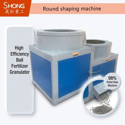 Máy làm tròn và tạo hình cho hạt phân bón hình quả cầu với tỷ lệ hạt 98% và hoạt động liên tục