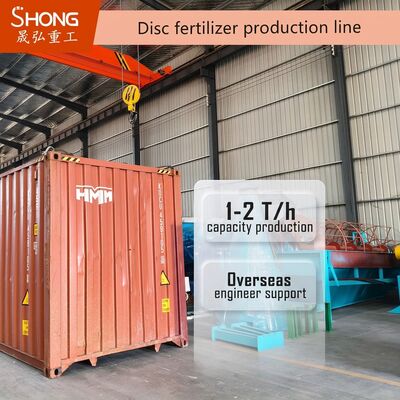 Dây chuyền sản xuất phân bón hữu cơ dạng viên tròn, công suất 1-2 tấn/giờ, có kỹ sư phục vụ tại nước ngoài