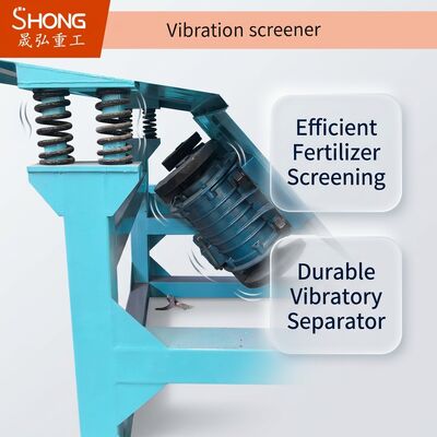 Máy sàng rung điều chỉnh biên độ và tần số, bảo hành 12 tháng, chứng nhận ISO9001 cho sàng phân bón hiệu quả