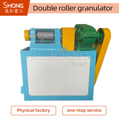 Granulator phân bón hợp chất mới với kích thước cuộn 186 * 300mm, công suất 18,5KW cho hạt phẳng trong sản xuất phân bón
