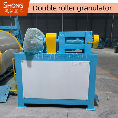 Thép carbon 22KW Granulator cuộn kép cho sản xuất phân bón tỷ lệ phân bột cao