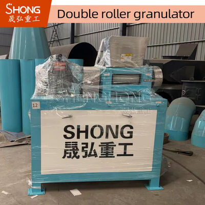 Carbon Steel Dry Type 380V Double Roller Press Fertilizer Granulator cho sản xuất NPK