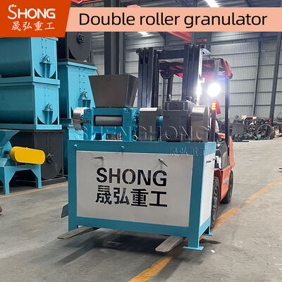 22KW Carbon Steel Double Roller Pressing Fertilizer Granulator Machine không có quá trình sấy khô