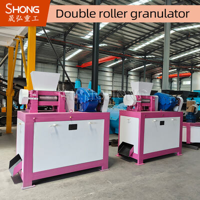 Máy Granulator phân bón cuộn kép 22KW cho hạt khô với cấu trúc thép cacbon