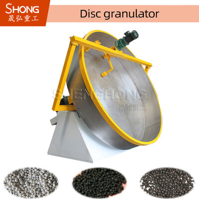 Hình bóng hạt đĩa Granulator 0,3-6 tấn / giờ Capacity Carbon Steel Organic Fertilizer Granulator Machine