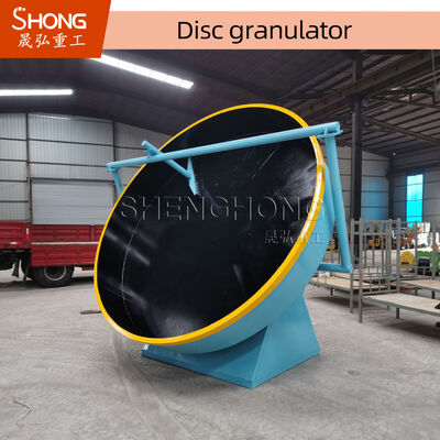Máy tạo hạt dạng đĩa để sản xuất phân bón hữu cơ dạng hạt có góc đĩa có thể điều chỉnh và bảo hành 1 năm