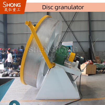 Máy tạo hạt phân bón hợp chất dạng đĩa với độ nghiêng đĩa có thể điều chỉnh Dẫn động dây đai linh hoạt và cấu trúc lớn