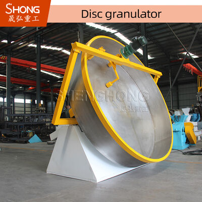 Máy tạo hạt phân bón dạng chảo cho phân bón hình cầu với điện áp 380V và vật liệu thép carbon