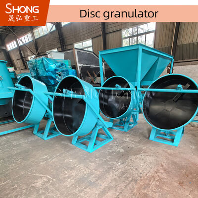 Granulator đĩa hiệu quả cao với tỷ lệ phân hạt 93% Ba cổng xả và ổ dây đai linh hoạt cho phân bón hữu cơ