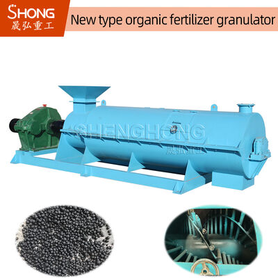 Granulator phân bón hữu cơ đống phân gà 75kw với 20% -40% độ ẩm và kích thước hạt 1-10mm