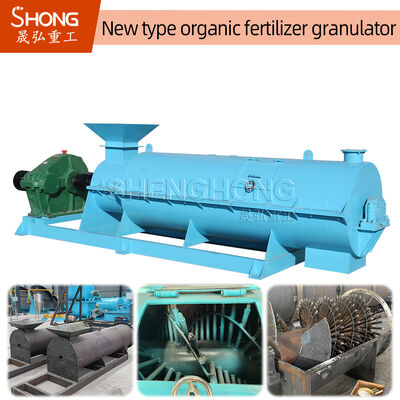Máy Granulator phân bón hữu cơ với tỷ lệ phân bón 95% sản xuất gần như hình bóng hạt 1-5mm