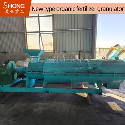 Máy tạo hạt phân hữu cơ bùn, máy tạo hạt phân ủ có răng khuấy 380V công suất 5-10 tấn/giờ
