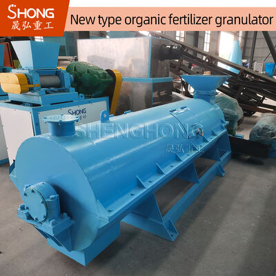 Dây chuyền sản xuất phân bón hữu cơ Máy làm phân compost công suất 3-5 tấn/giờ kết cấu thép carbon cho vật liệu có độ ẩm 20%-40%